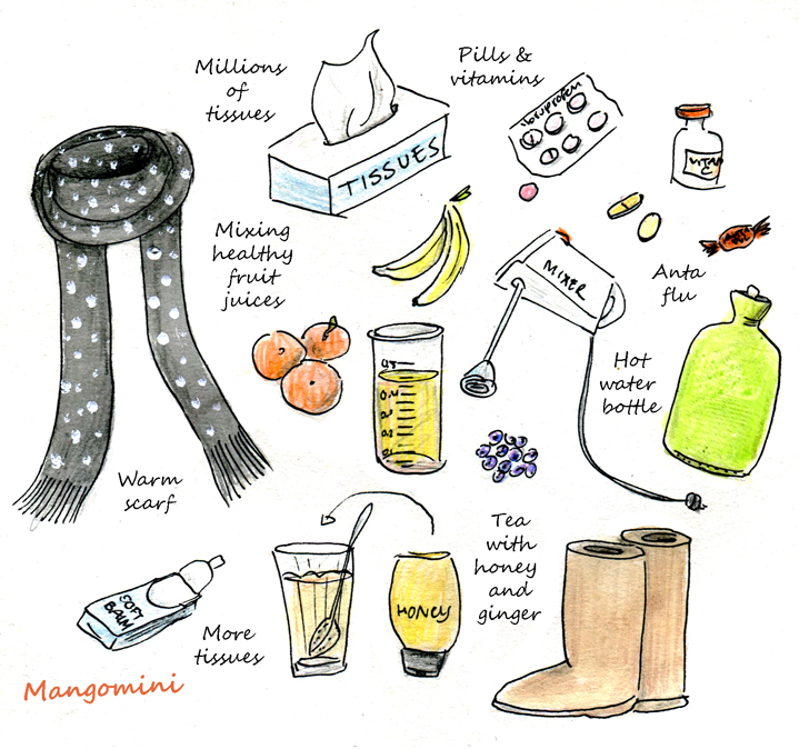 Trying not to get more sick- Mangomini