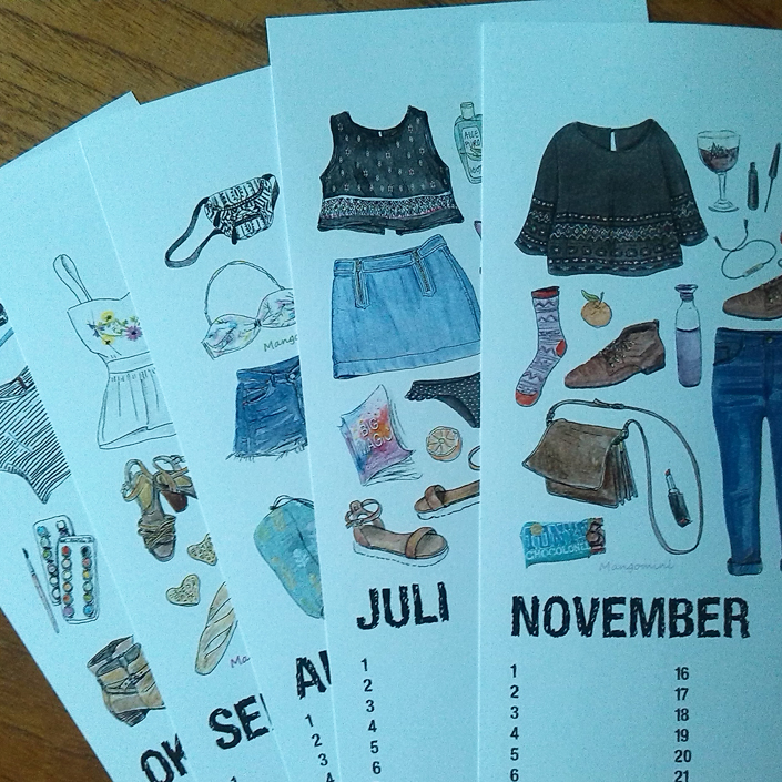 2016 kalender Cindy Mangomini