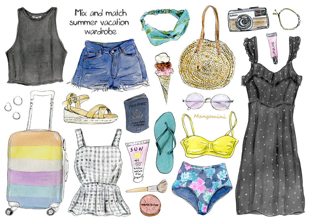 Summer vacation wardrobe Mangomini Hello Giggles