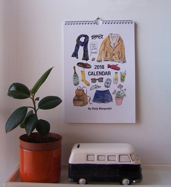 2018 calendar cover Etsy low