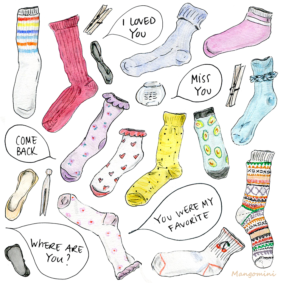 Lost Sock Memorial Day Cindy Mangomini HG