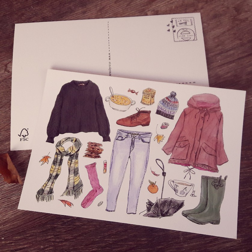 Mangomini Autumn leaves card 2018