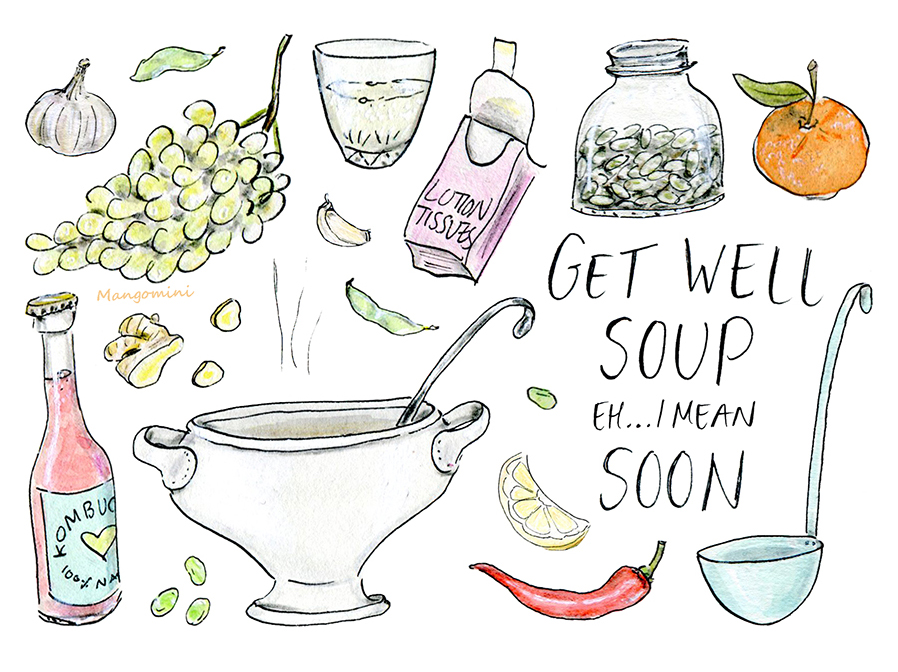 Homemade soup day Mangomini broth bar