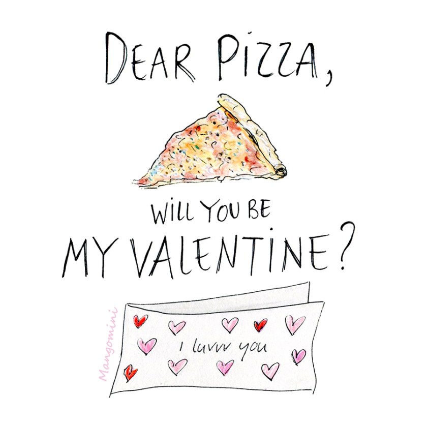 Pizza valentine Mangomini