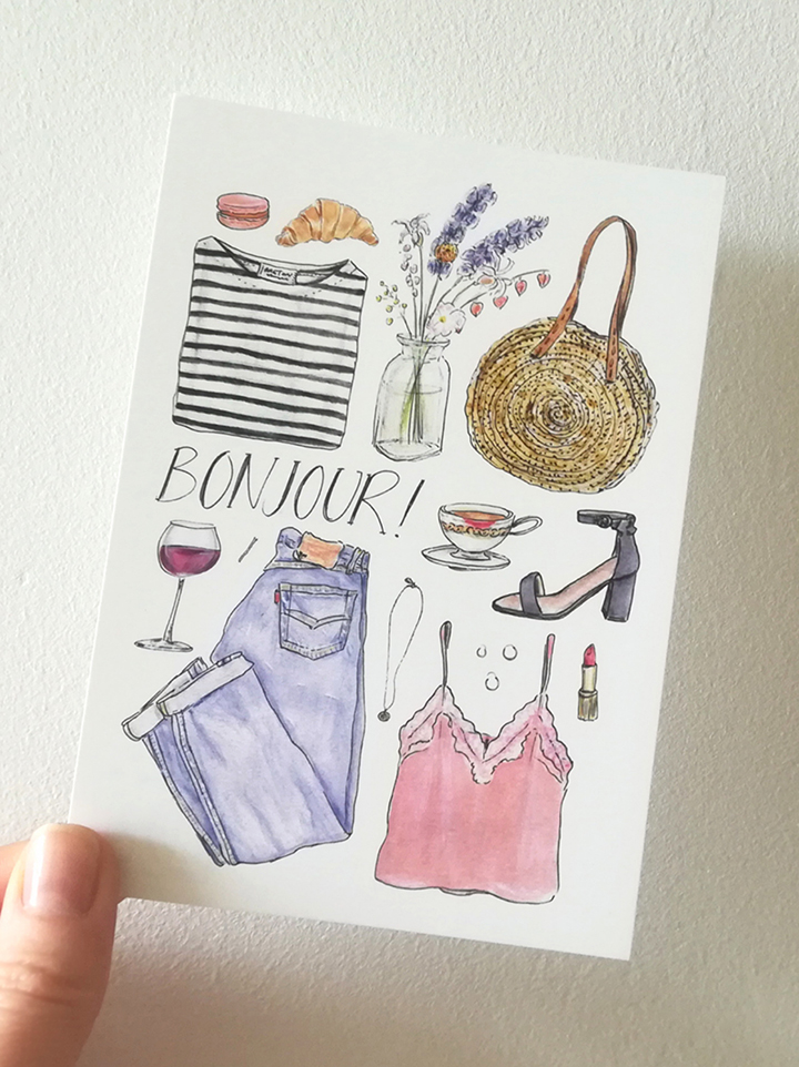 2020 Bonjour card Mangomini