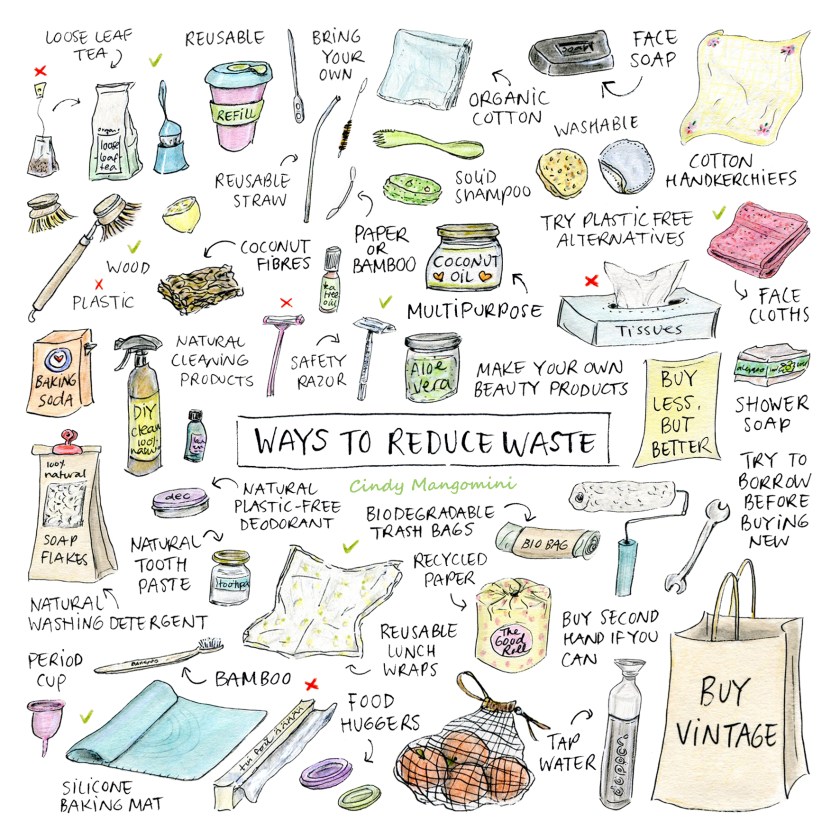 Low waste swaps 1 2 3 4 combined Mangomini